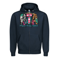 Navy pta physical therapy assistant Zipper Hoodie - Zillion Design Studio