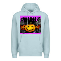 Blue Mist halloween jack o'lantern dripping glitter tumbler Premium Hoodie - Jasminsmagicworld