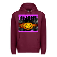 Burgundy halloween jack o'lantern dripping glitter tumbler Premium Hoodie - Jasminsmagicworld