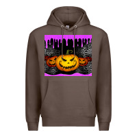 Coffee halloween jack o'lantern dripping glitter tumbler Premium Hoodie - Jasminsmagicworld