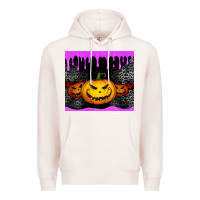 Pale Pink halloween jack o'lantern dripping glitter tumbler Premium Hoodie - Jasminsmagicworld