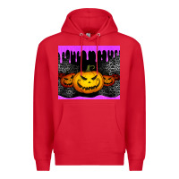 Red halloween jack o'lantern dripping glitter tumbler Premium Hoodie - Jasminsmagicworld