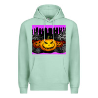 Seafoam halloween jack o'lantern dripping glitter tumbler Premium Hoodie - Jasminsmagicworld