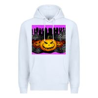 White halloween jack o'lantern dripping glitter tumbler Premium Hoodie - Jasminsmagicworld