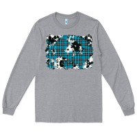 Heather Grey winter plaid cowhide pattern background Long Sleeve Tee - RanaPortraitStore