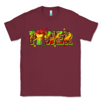 Burgundy power juneteenth Classic Tee - texasbilliewilder