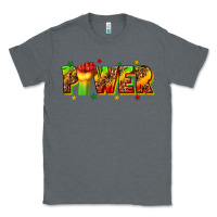 Charcoal Heather power juneteenth Classic Tee - texasbilliewilder