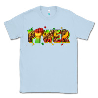 Dusty Blue power juneteenth Classic Tee - texasbilliewilder