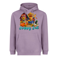 Lavender happy fall scarecrow Heavyweight Hoodie - FaDigitalArtStudio
