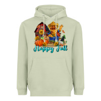 Matcha happy fall scarecrow Heavyweight Hoodie - FaDigitalArtStudio