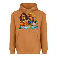 Meerkat happy fall scarecrow Heavyweight Hoodie - FaDigitalArtStudio