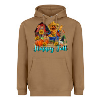 Toasted Coconut happy fall scarecrow Heavyweight Hoodie - FaDigitalArtStudio