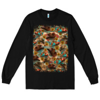 Black western  background Long Sleeve Tee - RanaPortraitStore