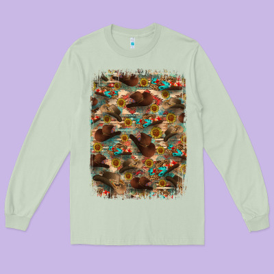 Long Sleeve Tee western  background