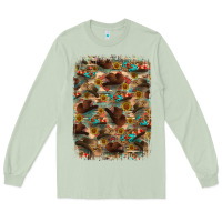 Matcha western  background Long Sleeve Tee - RanaPortraitStore