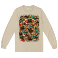 Mushroom western  background Long Sleeve Tee - RanaPortraitStore