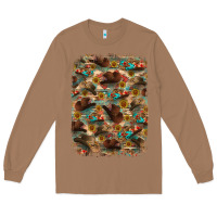 Toasted Coconut western  background Long Sleeve Tee - RanaPortraitStore