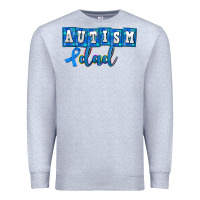 Heather Grey autism dad Premium Sweatshirt - AdoDesignShop