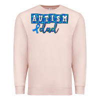 Pale Pink autism dad Premium Sweatshirt - AdoDesignShop