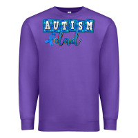 Purple autism dad Premium Sweatshirt - AdoDesignShop