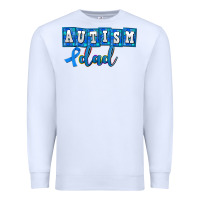White autism dad Premium Sweatshirt - AdoDesignShop