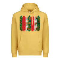Antique Gold mexican flag brushstroke Premium Hoodie - Jasminsmagicworld