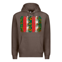 Coffee mexican flag brushstroke Premium Hoodie - Jasminsmagicworld