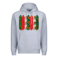 Heather Grey mexican flag brushstroke Premium Hoodie - Jasminsmagicworld