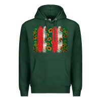 Sports Green mexican flag brushstroke Premium Hoodie - Jasminsmagicworld