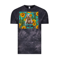 Cloud Black mama bear with sunflowers and cactus Vintage Tee - Artiststas