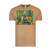 Vintage Camel mama bear with sunflowers and cactus Vintage Tee - Artiststas