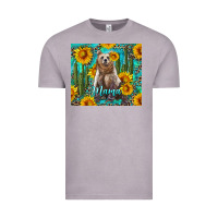 Vintage Zinc mama bear with sunflowers and cactus Vintage Tee - Artiststas