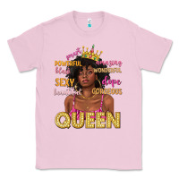 Bubblegum Pink queen afro woman Classic Tee - texasbilliewilder