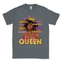 Charcoal Heather queen afro woman Classic Tee - texasbilliewilder