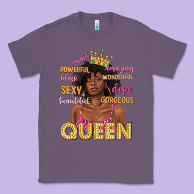 Classic Tee queen afro woman