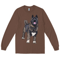 Chestnut American akita Long Sleeve Tee - RanaPortraitStore