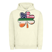 Pigment Pistachio st patricks day shamrock american flag Urban Hoodie - MaliasSmallBusiness