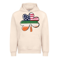 Sandshell st patricks day shamrock american flag Urban Hoodie - MaliasSmallBusiness