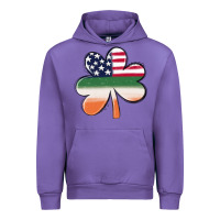 Tulip st patricks day shamrock american flag Urban Hoodie - MaliasSmallBusiness