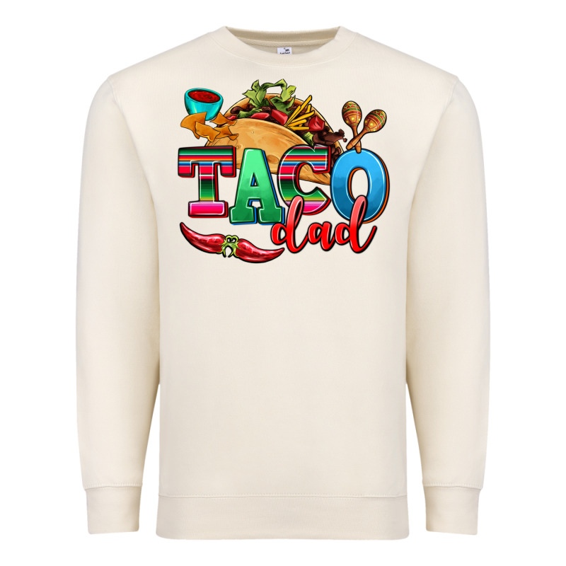 Taco Dad Premium Sweatshirt by AdoDesignShop | Teevron