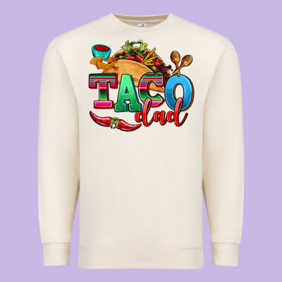 Taco Dad Premium Sweatshirt Designed By Adodesignshop