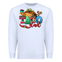 White taco dad Premium Sweatshirt - AdoDesignShop