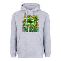 Heather Grey Kiss me im irish st.patricks day lips st.patricks Heavyweight Hoodie - Neo Western