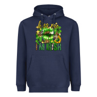 Navy Kiss me im irish st.patricks day lips st.patricks Heavyweight Hoodie - Neo Western