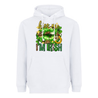 White Kiss me im irish st.patricks day lips st.patricks Heavyweight Hoodie - Neo Western