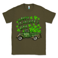 Army Green Happy st. patrick's day shamrock farm truck Classic Tee - RanaPortraitStore