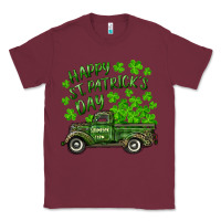 Burgundy Happy st. patrick's day shamrock farm truck Classic Tee - RanaPortraitStore
