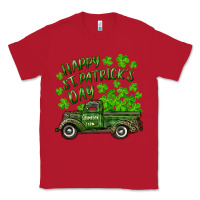 Red Happy st. patrick's day shamrock farm truck Classic Tee - RanaPortraitStore