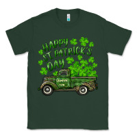 Sports Green Happy st. patrick's day shamrock farm truck Classic Tee - RanaPortraitStore