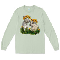 Matcha baby goats Long Sleeve Tee - RanaPortraitStore